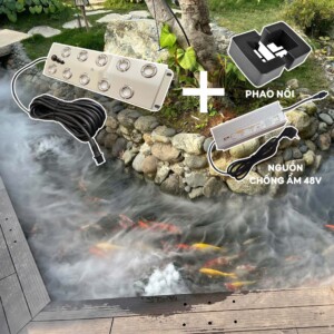 Combo tạo khói siêu âm 10 mắt hồ cá, thác nước, tiểu cảnh F3-NS-10T01-05